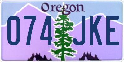OR license plate 074JKE