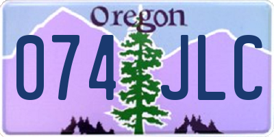OR license plate 074JLC