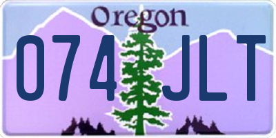 OR license plate 074JLT