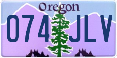 OR license plate 074JLV