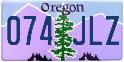 OR license plate 074JLZ