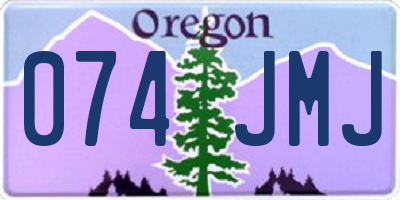 OR license plate 074JMJ