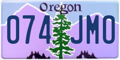 OR license plate 074JMO
