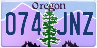 OR license plate 074JNZ