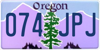 OR license plate 074JPJ
