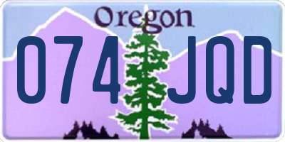 OR license plate 074JQD