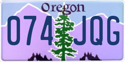 OR license plate 074JQG