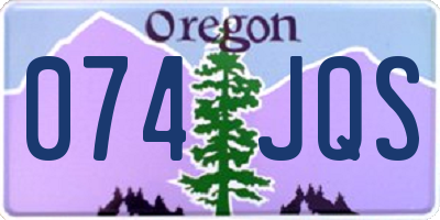 OR license plate 074JQS