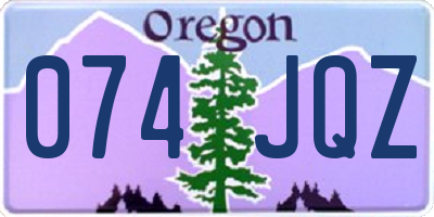 OR license plate 074JQZ