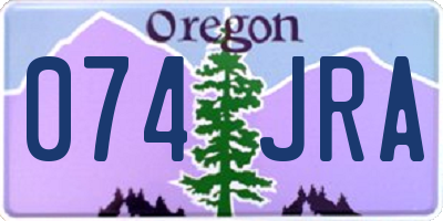 OR license plate 074JRA