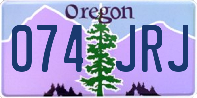 OR license plate 074JRJ