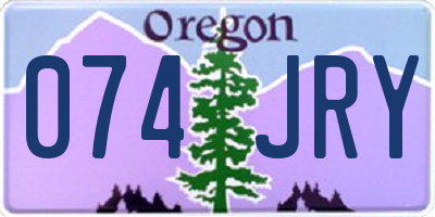 OR license plate 074JRY
