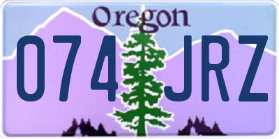 OR license plate 074JRZ