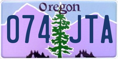 OR license plate 074JTA