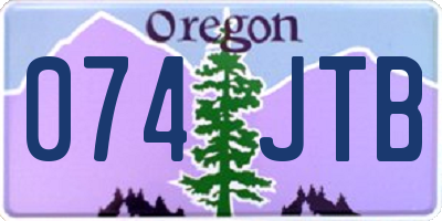 OR license plate 074JTB