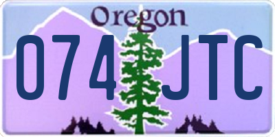 OR license plate 074JTC