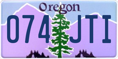 OR license plate 074JTI
