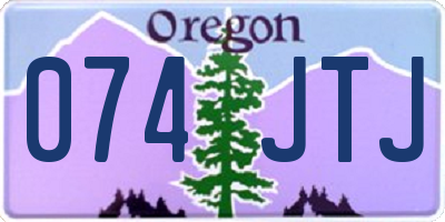 OR license plate 074JTJ
