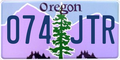 OR license plate 074JTR