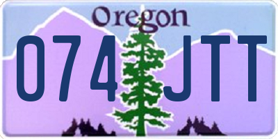 OR license plate 074JTT