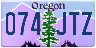 OR license plate 074JTZ