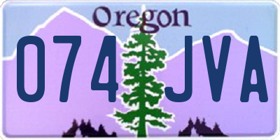 OR license plate 074JVA