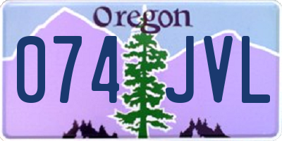OR license plate 074JVL