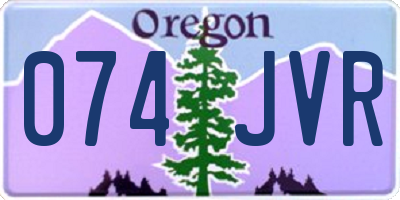 OR license plate 074JVR