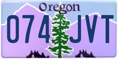 OR license plate 074JVT