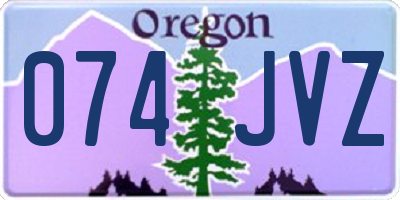 OR license plate 074JVZ