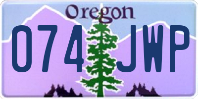 OR license plate 074JWP