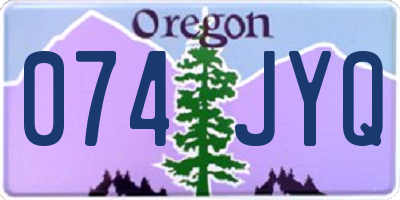 OR license plate 074JYQ