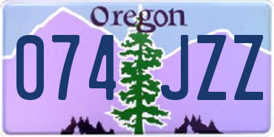OR license plate 074JZZ
