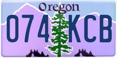 OR license plate 074KCB