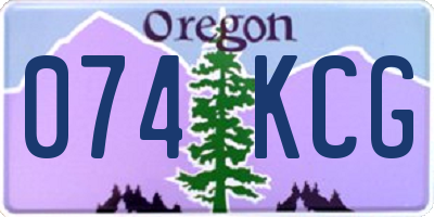 OR license plate 074KCG