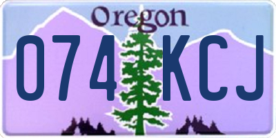 OR license plate 074KCJ