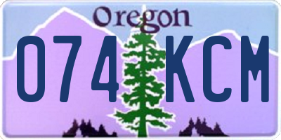 OR license plate 074KCM