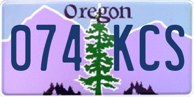 OR license plate 074KCS