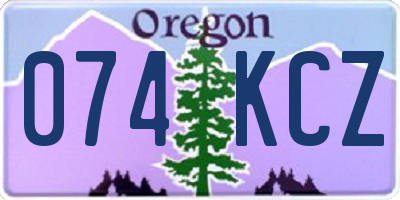 OR license plate 074KCZ