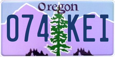 OR license plate 074KEI