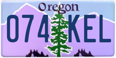 OR license plate 074KEL