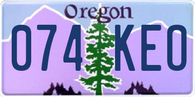 OR license plate 074KEO
