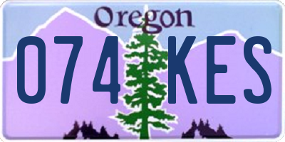 OR license plate 074KES