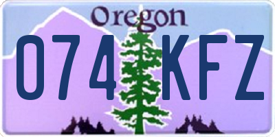 OR license plate 074KFZ