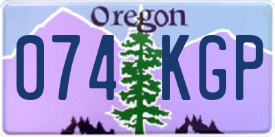 OR license plate 074KGP