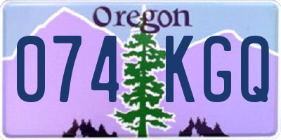 OR license plate 074KGQ