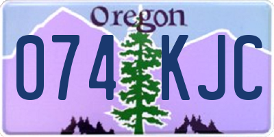 OR license plate 074KJC
