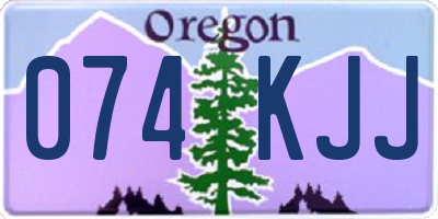 OR license plate 074KJJ