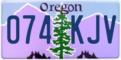 OR license plate 074KJV