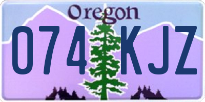 OR license plate 074KJZ
